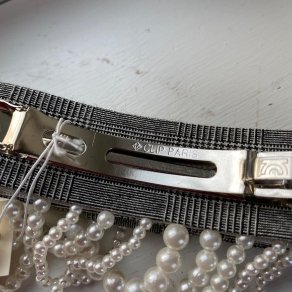 Anthropologie Houndstooth  Hair Bow Barrette - Picture 4 of 6